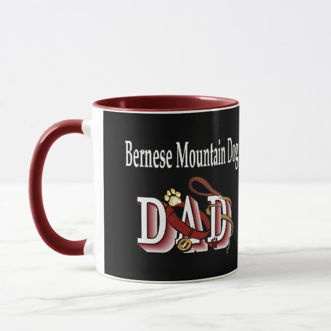 Bernese Mountain Hund Pappa Mugg (Vänster)