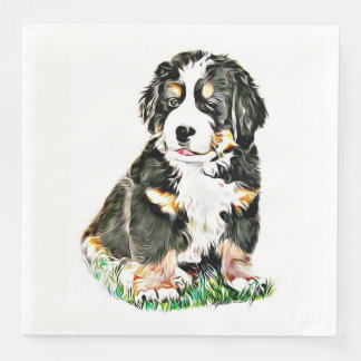 Bernese Mountain Hund Pappersservett