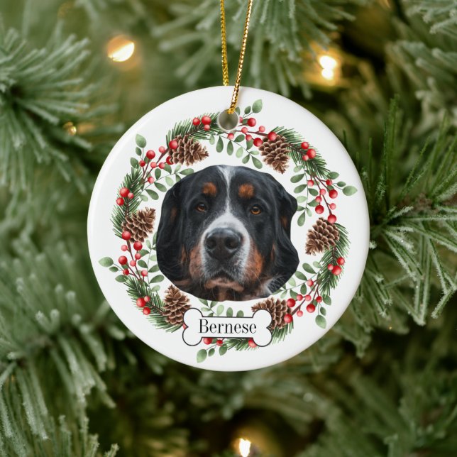 Bernese Mountain Hund Personlig Pet Ornament (Träd)