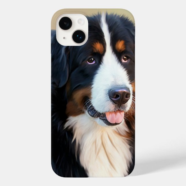 Bernese Mountain Hund Porträtt (Baksida)