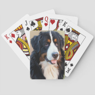 Bernese Mountain Hund Porträtt Casinokort