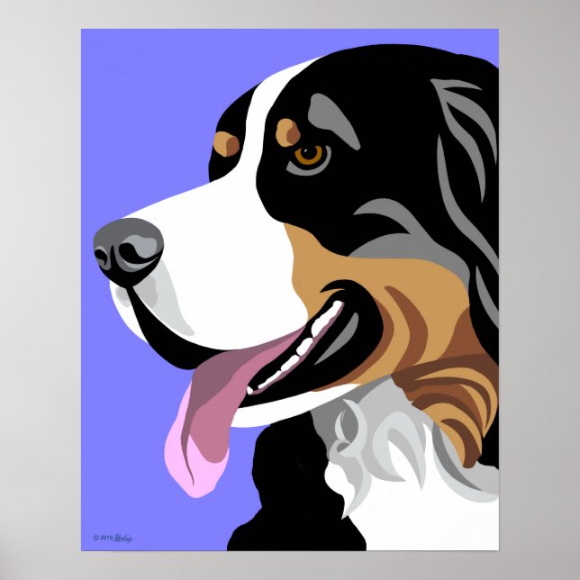 Bernese Mountain Hund Poster (Framsidan)