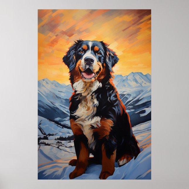 Bernese Mountain Hund Poster (Framsidan)