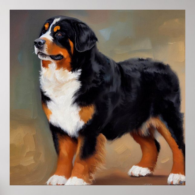 Bernese Mountain Hund Poster (Framsidan)
