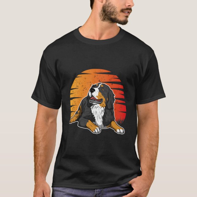 Bernese Mountain Hund Pullover Gift Women Manar Ho T Shirt (Framsida)