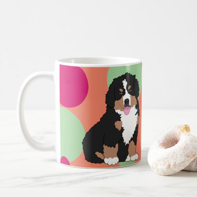 Bernese Mountain Hund Puppy Birthday Coffee Mugg (Med munk)