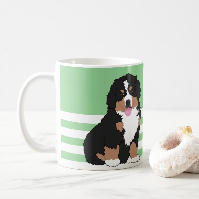 Bernese Mountain Hund Puppy Coffee Mugg (Med munk)