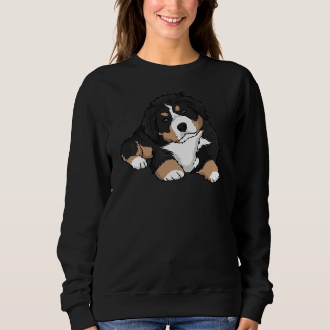 Bernese Mountain Hund Puppy T Shirt (Framsida)