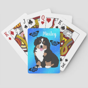 Bernese Mountain Hund Puppy-uppspelningskort Casinokort