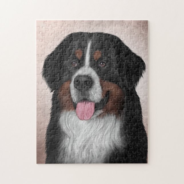 Bernese Mountain Hund Pussel (Vertikal)