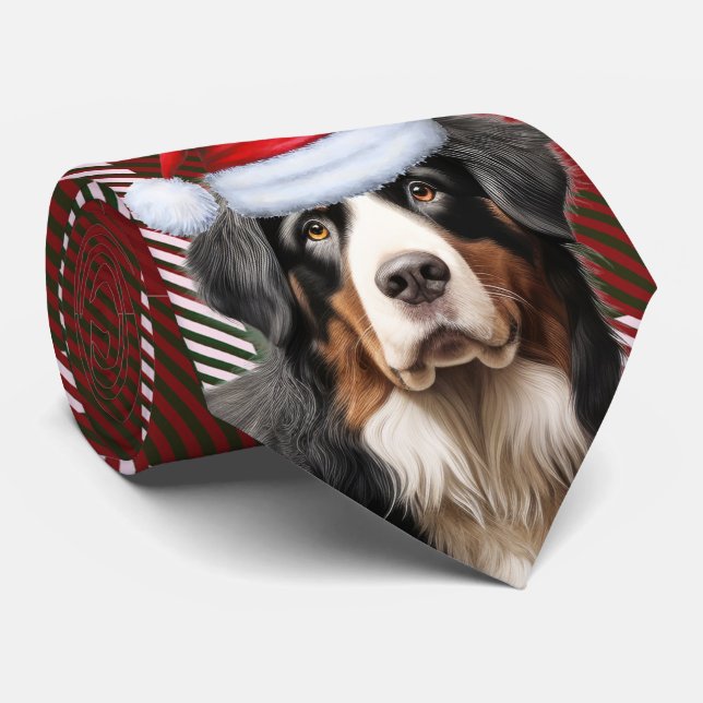 Bernese Mountain Hund Red Grönt Play jul Slips (Rullad)