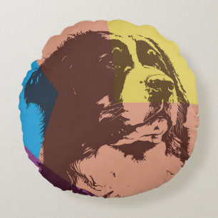 Bernese Mountain Hund Rund Kudde