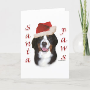 Bernese Mountain Hund Santa Tass Helgkort