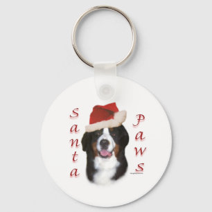 Bernese Mountain Hund Santa Tass Nyckelring