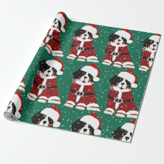 Bernese Mountain Hund Santa Tass Presentpapper