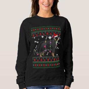 Bernese Mountain Hund Santa Ugly jul Sweater T Shirt