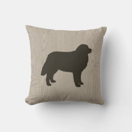 Bernese Mountain Hund Silhouette Decorative Kudde