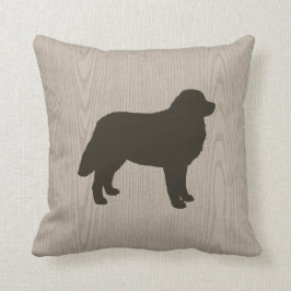 Bernese Mountain Hund Silhouette Decorative Kudde