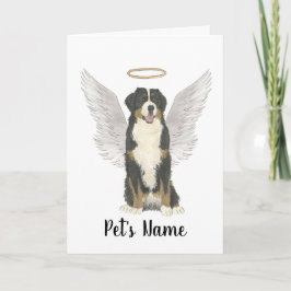 Bernese Mountain Hund Sympathy Memorial Kort