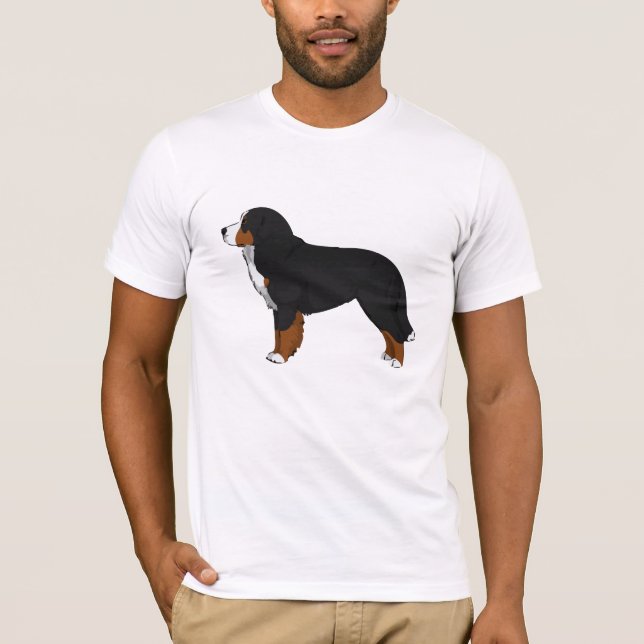 Bernese Mountain Hund T Shirt (Framsida)