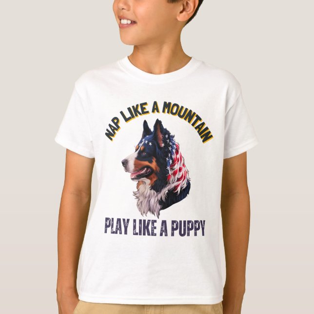 Bernese Mountain Hund T Shirt (Framsida)