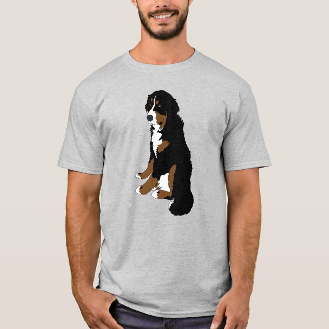 Bernese Mountain Hund T Shirt (Framsida)