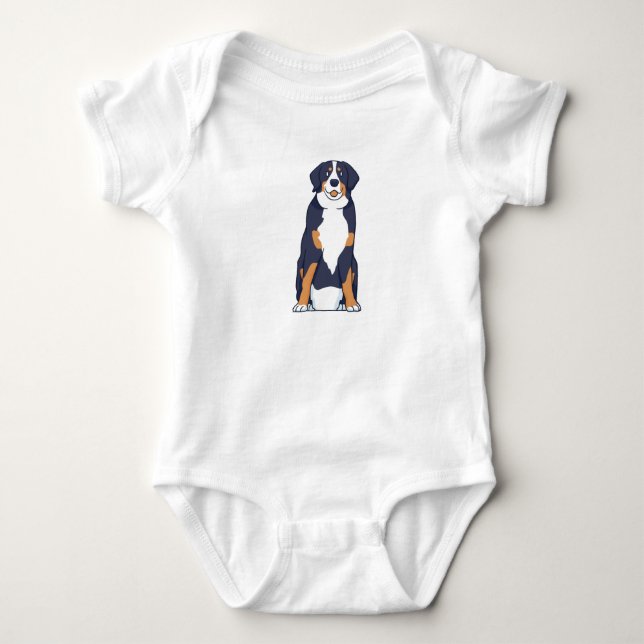 Bernese Mountain Hund T Shirt (Framsida)