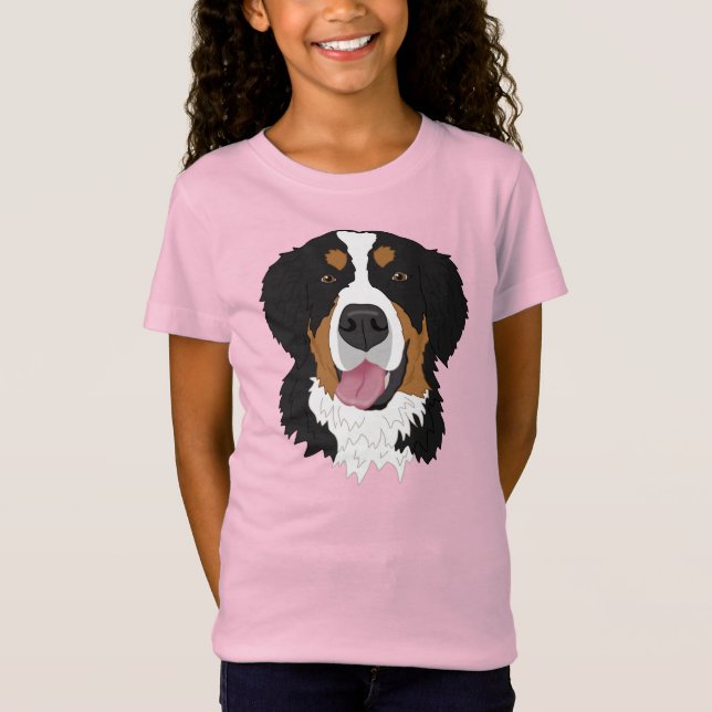Bernese Mountain Hund T Shirt (Framsida)