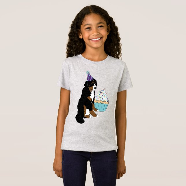 Bernese Mountain Hund Tshirt T Shirt (Hel framsida)