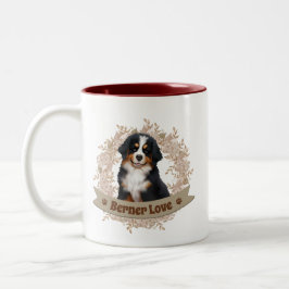 Bernese Mountain Hund Two-Tone Coffee Mugg