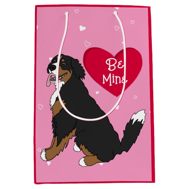 Bernese Mountain Hund Valentines day (Framsidan)