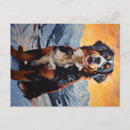 Bernese Mountain Hund Vykort