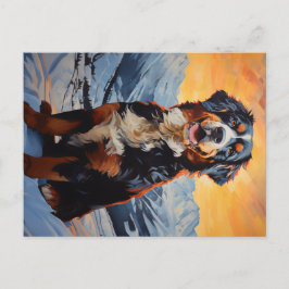 Bernese Mountain Hund Vykort
