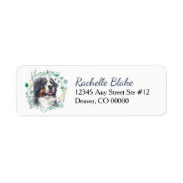 Bernese Mountain Hund WAN Returadress Returadress Etikett
