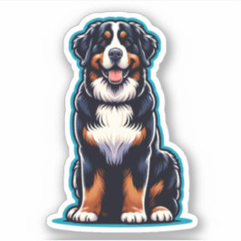 Bernese Mountain Hund Watersecure Sticker Klistermärken