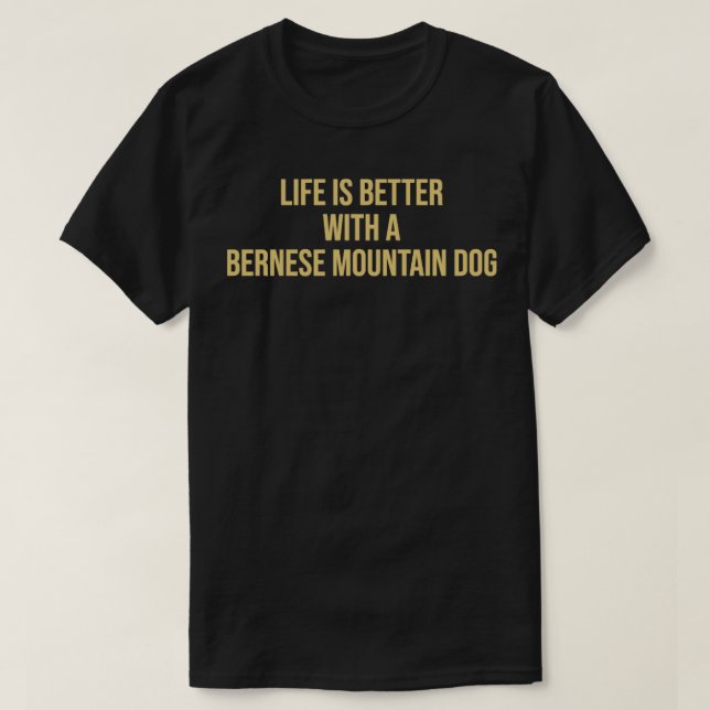 Bernese Mountain Hundar1 T Shirt (Design framsida)