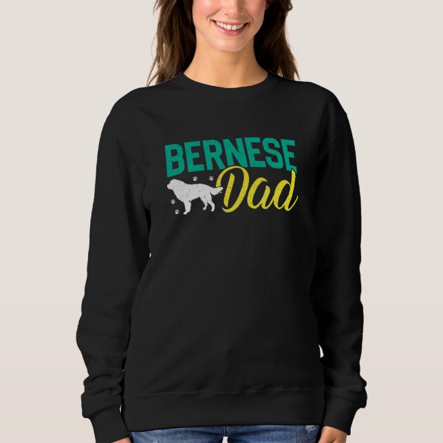 Bernese Mountain Hundar Pappa Berner Hundägare T Shirt (Framsida)