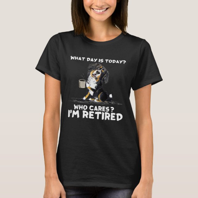 Bernese Mountain Jag är trött T Shirt (Framsida)