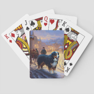 Bernese Mountain jul jul Festive Season Casinokort