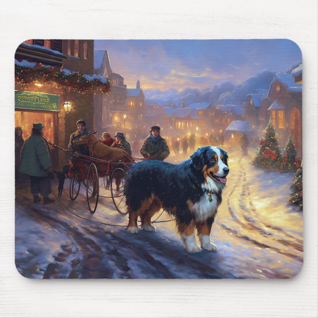 Bernese Mountain jul jul Festive Season Musmatta (Framsidan)