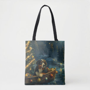 Bernese Mountain jul jul Festive Voyage Tygkasse