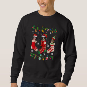 Bernese Mountain jul jul Socks Julafton Hund Lång Ärmad Tröja