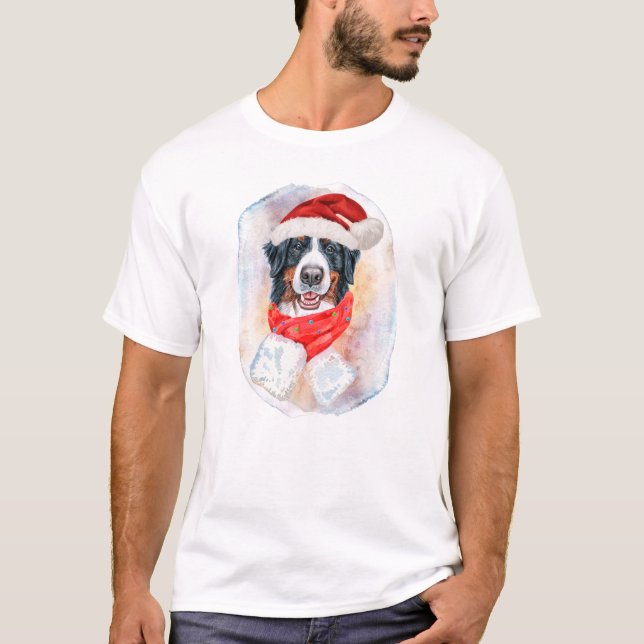 Bernese Mountain-julklappar för Hundälskare T Shirt (Framsida)