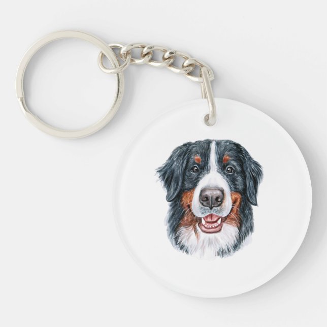 Bernese Mountain Keychain (Framsidan)