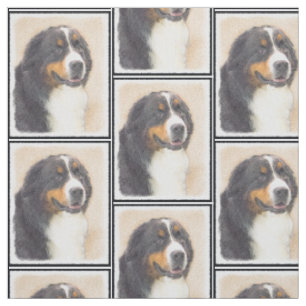 Bernese Mountain-målning - Original Hund Art Tyg