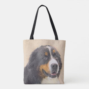 Bernese Mountain-målning - Original Hund Art Tygkasse