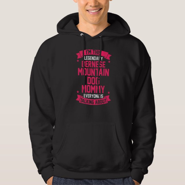 Bernese Mountain Mamma Hoodie (Framsida)