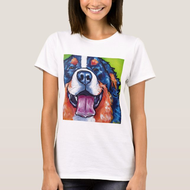 Bernese Mt hund Tee (Framsida)