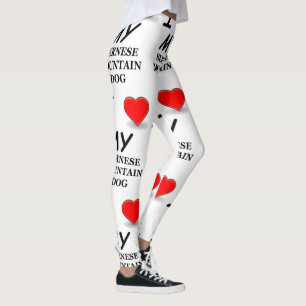 bernese mt-hundkärlek leggings