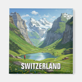 Bernese Oberland Schweiz Travel Magnet